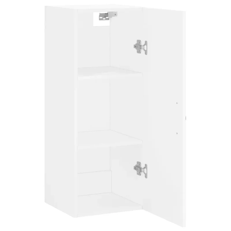 Armoire murale design contemporain rangement élégant 34,5 x 34 x 90 cm en bois blanc 02_0049299