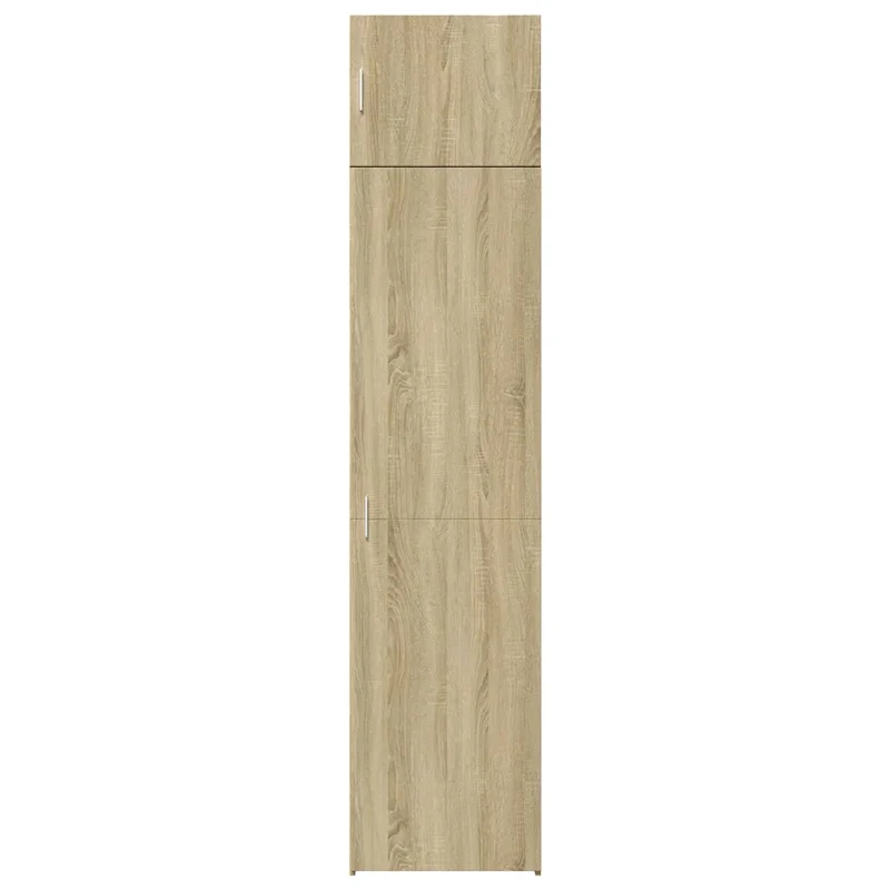 Armoire de rangement mince économique 50 x 42,5 x 225 cm pour salon chambre bureau en bois d'ingénierie chêne sonoma 02_0055569