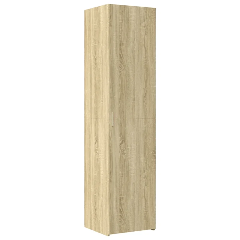 Armoire de rangement mince économique 50 x 42,5 x 225 cm pour salon chambre bureau en bois d'ingénierie chêne sonoma 02_0055569