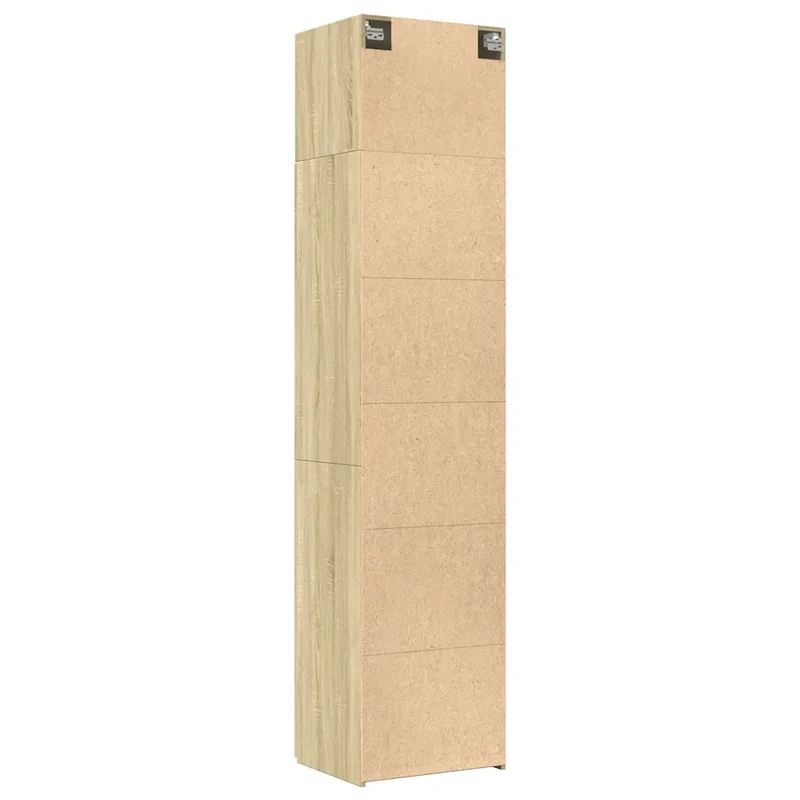 Armoire de rangement mince économique 50 x 42,5 x 225 cm pour salon chambre bureau en bois d'ingénierie chêne sonoma 02_0055569