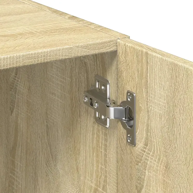 Armoire de rangement mince économique 50 x 42,5 x 225 cm pour salon chambre bureau en bois d'ingénierie chêne sonoma 02_0055569