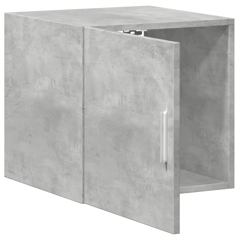 Armoire murale moderne gain de place 40 x 42,5 x 40 cm en bois d'ingénierie gris béton 02_0049485