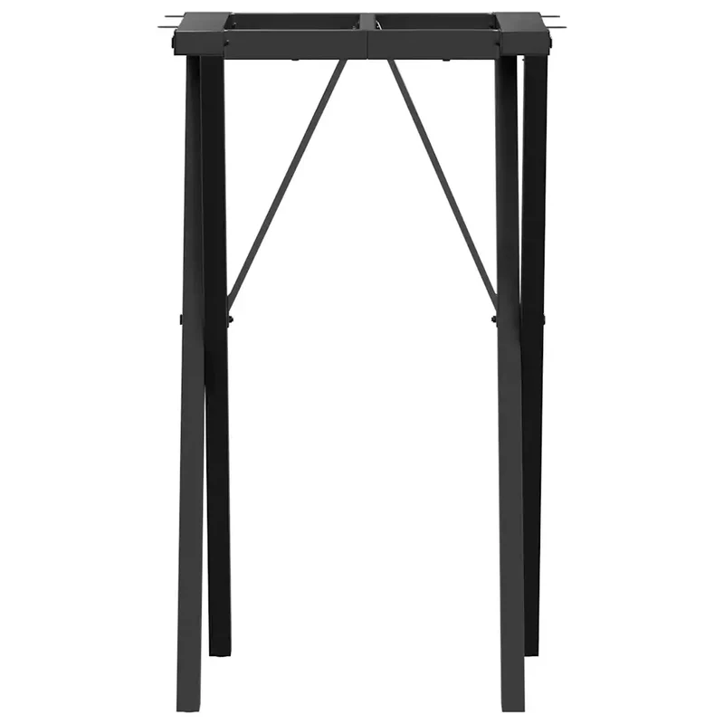 Pieds de table en X pour table à manger 40 x 40 x 73 cm fonctionnels robustes design industriel en acier noir 02_0047240