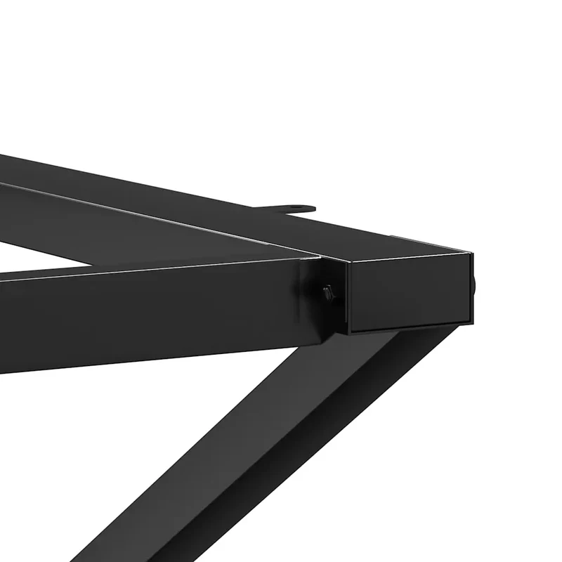 Pieds de table en X pour table à manger 40 x 40 x 73 cm fonctionnels robustes design industriel en acier noir 02_0047240