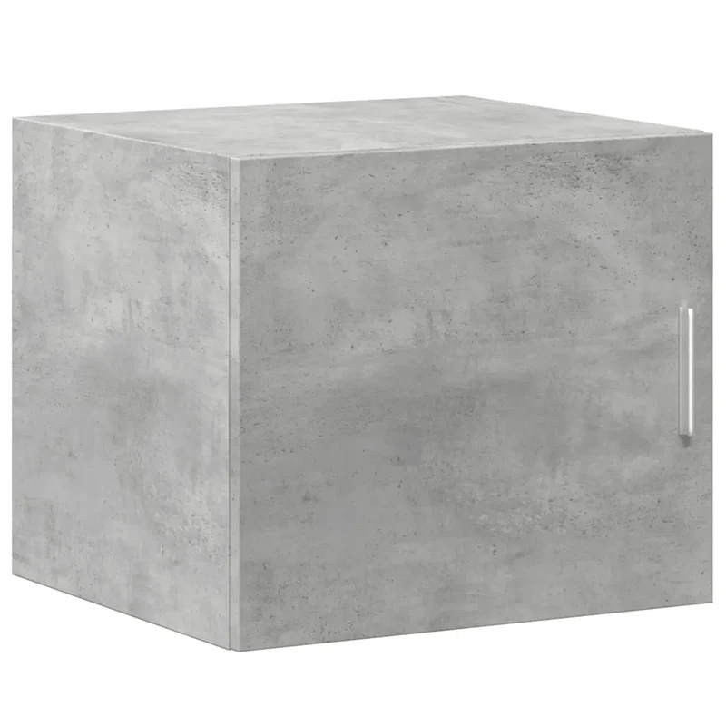 Armoire de rangement mince grande capacité 45 x 42,5 x 225 cm en bois d'ingénierie gris béton 02_0055563