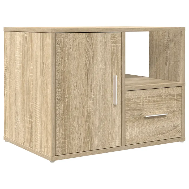 Armoire d'angle bois d'ingénierie pratique rangement 160 x 40 x 45 cm en bois d'ingénierie chêne sonoma 02_0055648