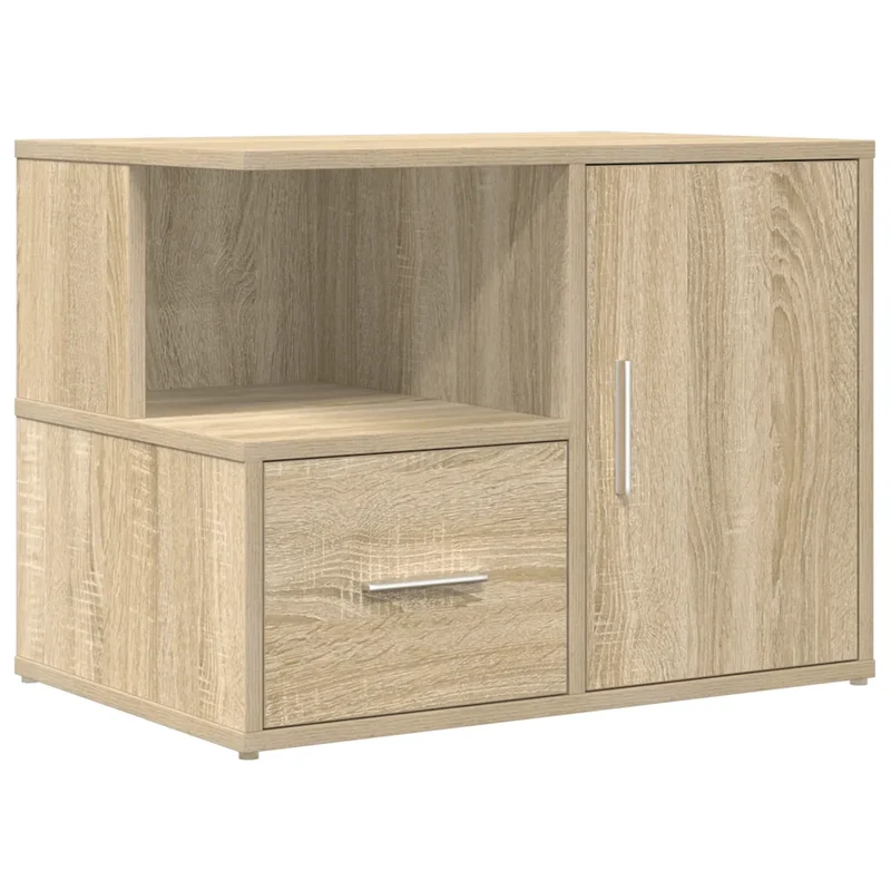 Armoire d'angle bois d'ingénierie pratique rangement 160 x 40 x 45 cm en bois d'ingénierie chêne sonoma 02_0055648