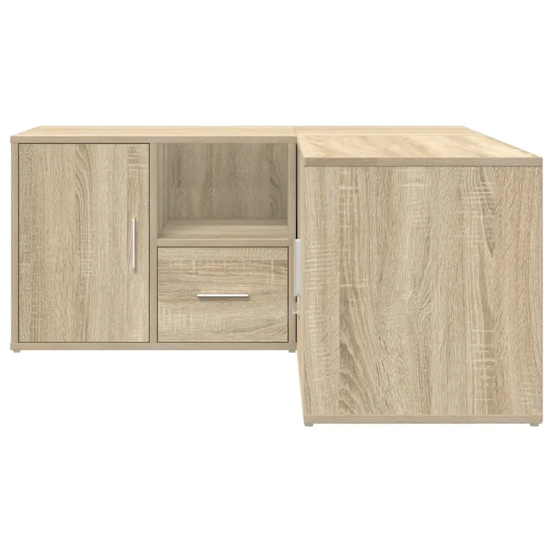 Armoire d'angle bois d'ingénierie pratique rangement 160 x 40 x 45 cm en bois d'ingénierie chêne sonoma 02_0055648