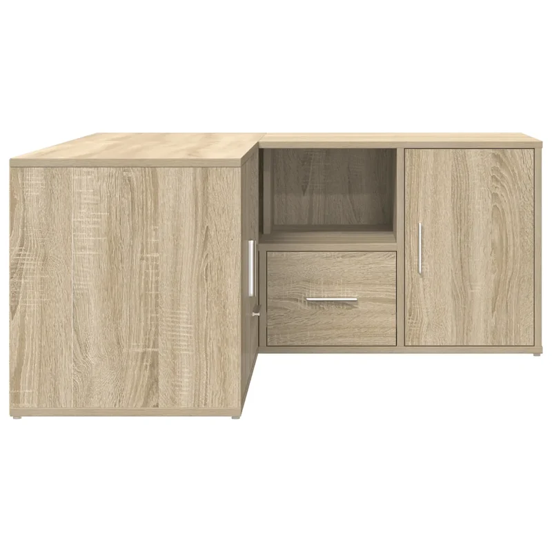 Armoire d'angle bois d'ingénierie pratique rangement 160 x 40 x 45 cm en bois d'ingénierie chêne sonoma 02_0055648