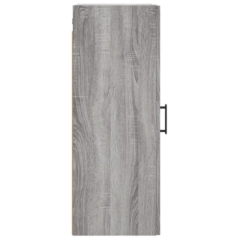 Armoire murale élégante rénovation intérieure grand espace rangement 34,5 x 34 x 90 cm en bois d'ingénierie gris 02_0048669
