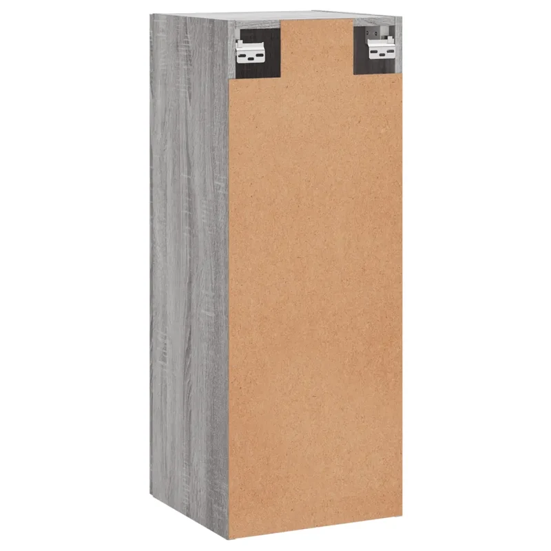 Armoire murale élégante rénovation intérieure grand espace rangement 34,5 x 34 x 90 cm en bois d'ingénierie gris 02_0048669