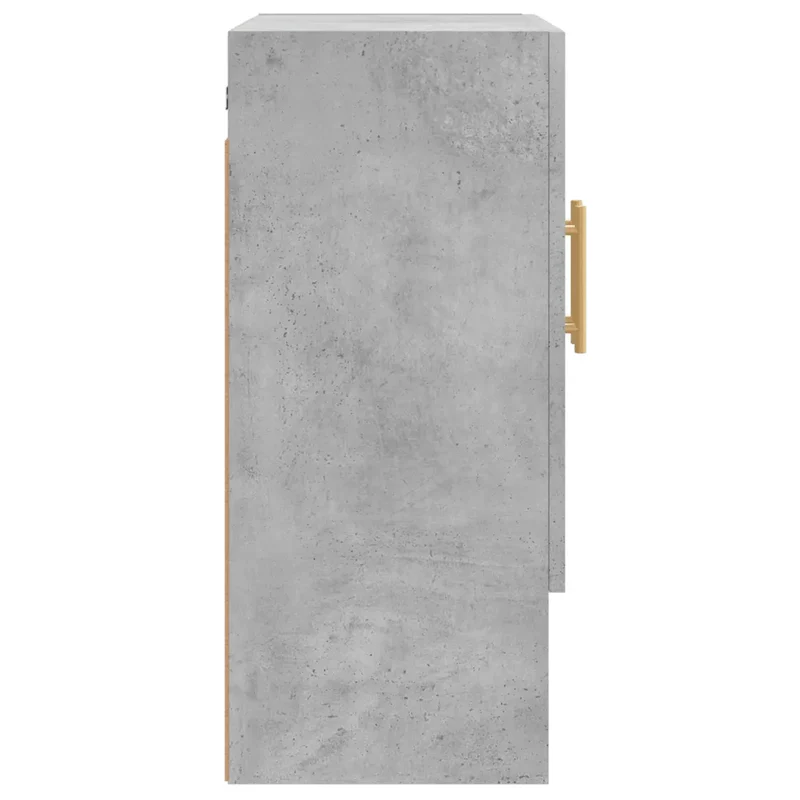 Armoire murale grise béton 60 x 31 x 70 cm espace de rangement pratique design moderne en bois d'ingénierie gris 02_0048757