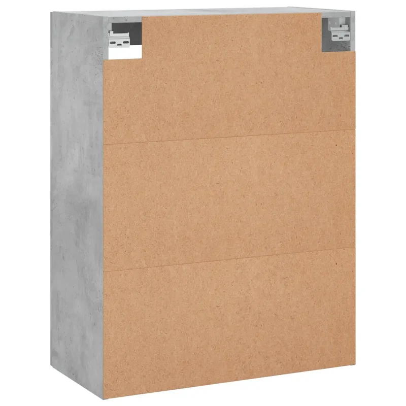 Armoire murale design élégante rangement pratique 69,5 x 34 x 90 cm en bois gris béton 02_0048627