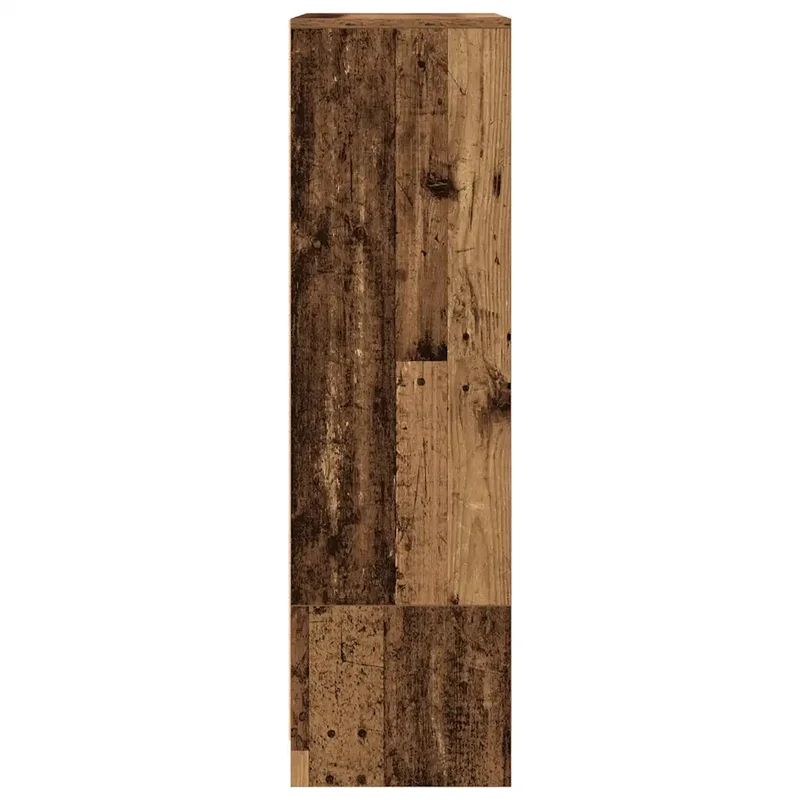 Armoire de rangement pratique avec tiroir et étagère 55,5 x 34 x 119,5 cm en bois d'ingénierie vieux bois 02_0051715