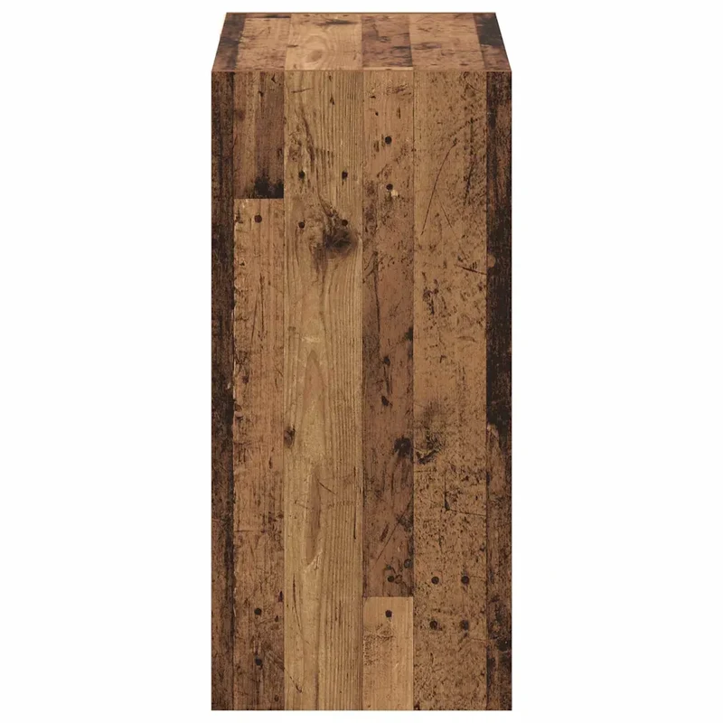 Armoire rectangulaire moderne avec 3 étagères espace de rangement généreux chic 77 x 48 x 102 cm en bois ancien 02_0052518