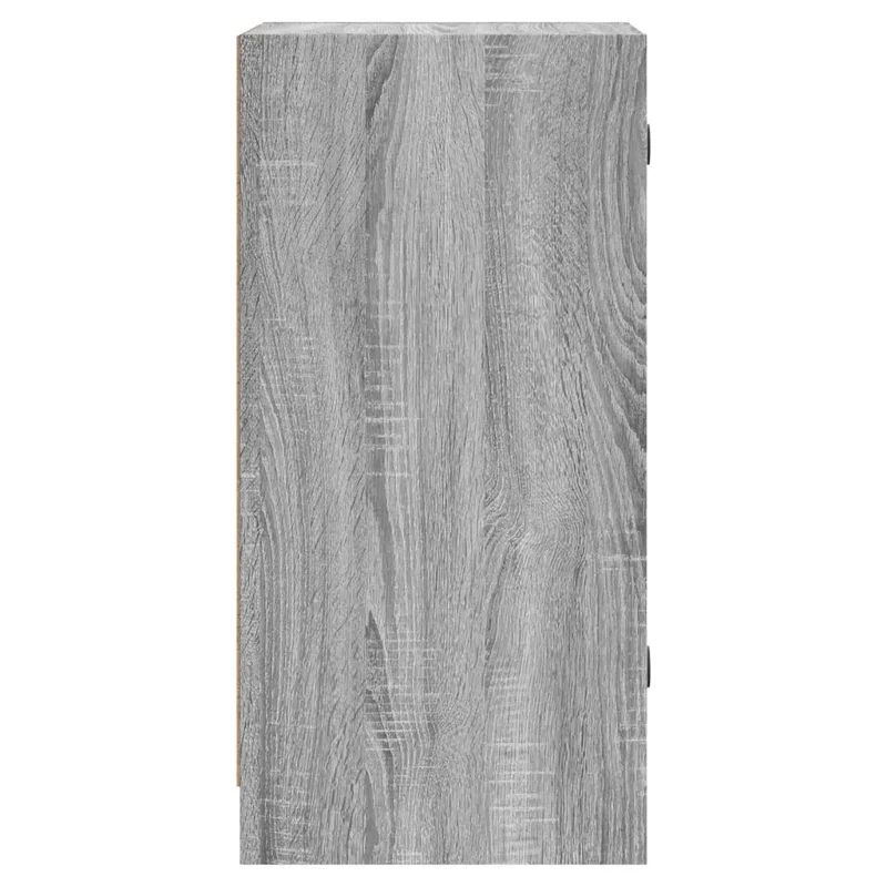 Armoire latérale avec portes en verre design intemporel rangement 35 x 37 x 75 cm en bois d'ingénierie sonoma gris 02_0049321