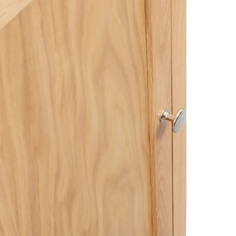 Armoire d'angle avec grand espace de rangement 59 x 45 x 80 cm style moderne en bois chêne 02_0046309