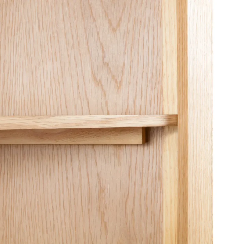 Armoire d'angle avec grand espace de rangement 59 x 36 x 180 cm style contemporain en chêne marron 02_0046310