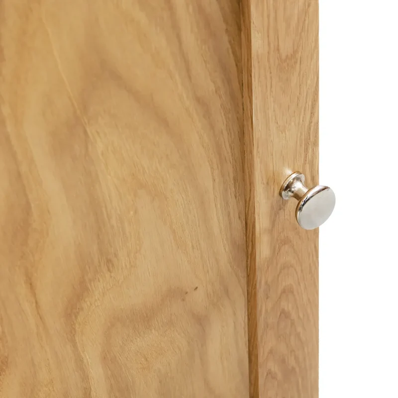 Armoire d'angle avec grand espace de rangement 59 x 36 x 180 cm style contemporain en chêne marron 02_0046310