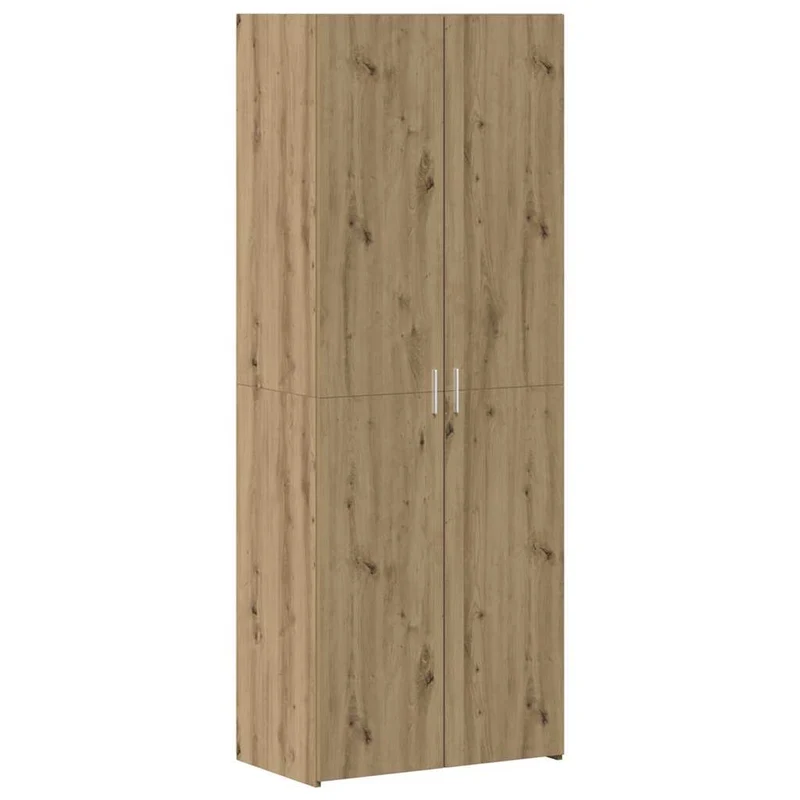 Armoire de rangement moderne avec 4 portes espace de stockage 70 x 42,5 x 225 cm en bois d'ingénierie chêne artisanal 02_0056003