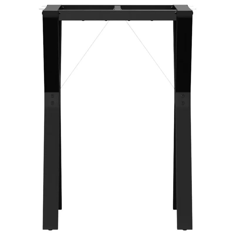 Pieds de table à manger cadre en Y 50 x 40 x 73 cm stables et robustes style industriel en acier noir 02_0047255