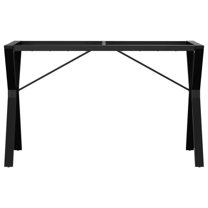 Pieds de table à manger cadre en Y 120 x 60 x 73 cm installation facile style industriel en acier noir 02_0047261