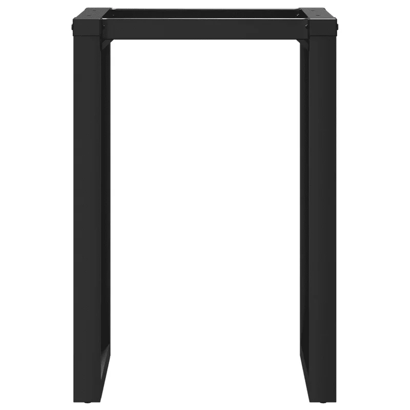 Pieds de table à manger cadre en O 60 x 50 x 73 cm stables et robustes style industriel en acier noir 02_0047224
