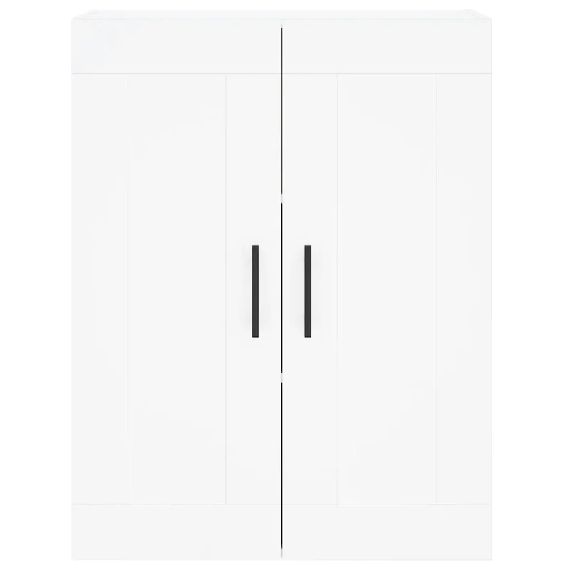 Armoire murale design élégant 69,5 x 34 x 90 cm espace de rangement pratique contemporain en bois blanc 02_0048931