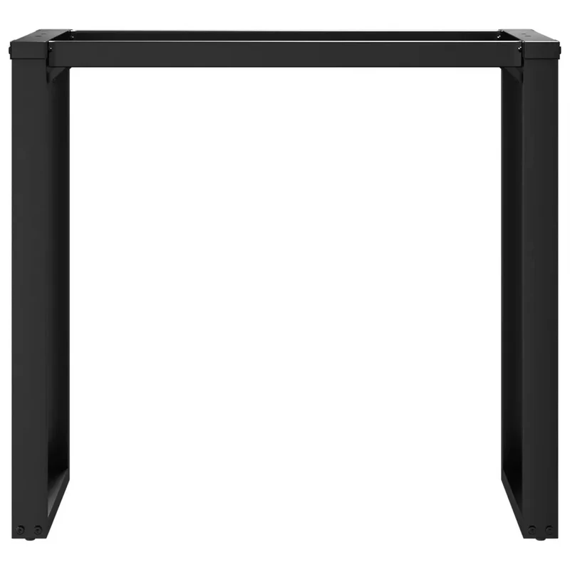 Lot de 2 pieds de table cadre en O 80 x 40 x 73 cm faciles à installer style industriel en acier noir 02_0047228