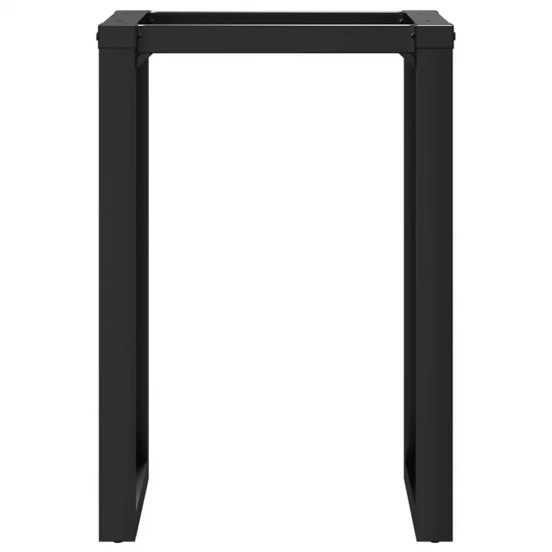 Pieds de table à manger cadre en O 50 x 40 x 73 cm robustes design industriel en acier noir 02_0047223