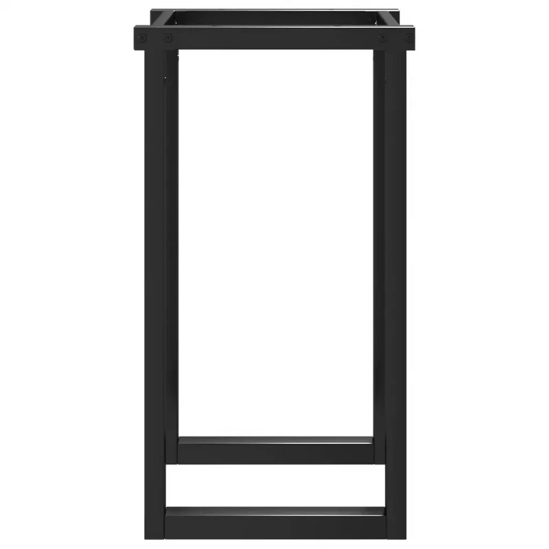 Pieds de table à manger cadre en O 50 x 40 x 73 cm robustes design industriel en acier noir 02_0047223