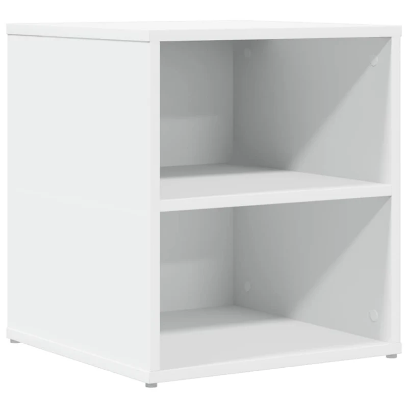 Armoire d'angle blanche design pratique grand rangement 160 x 40 x 45 cm en bois d'ingénierie blanc 02_0055647