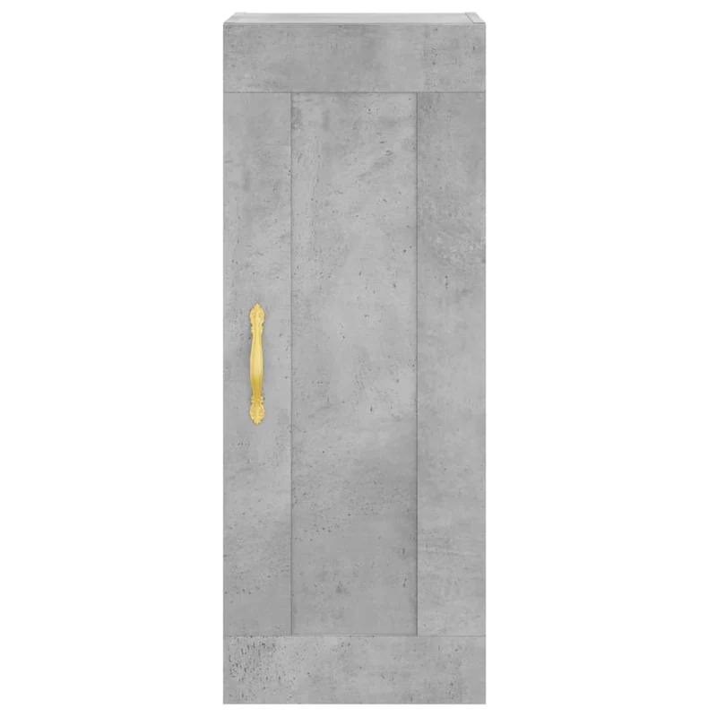 Buffet bahut commode armoire meuble de rangement organisateur cuisine salle de séjour salon haut 34,5 x 34 x 180 cm bois d'ingénierie gris 02_0034329