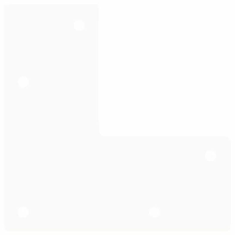 Lot de 4 pieds en épingle à cheveux pour console bureau 72 x 12 x 12 cm avec patins réglables design moderne en acier blanc 02_0056744
