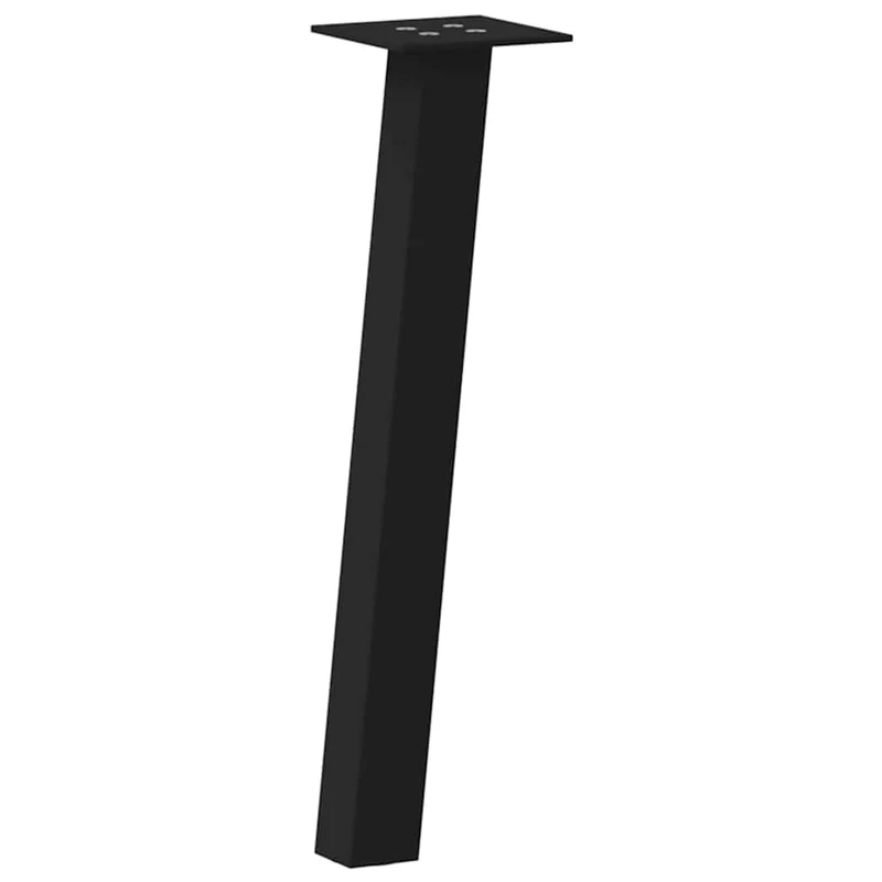 Lot de 4 pieds de table basse 42 cm style moderne design épuré avec patins en acier noir 02_0056785