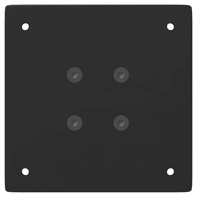 Lot de 4 pieds de table basse 42 cm style moderne design épuré avec patins en acier noir 02_0056785