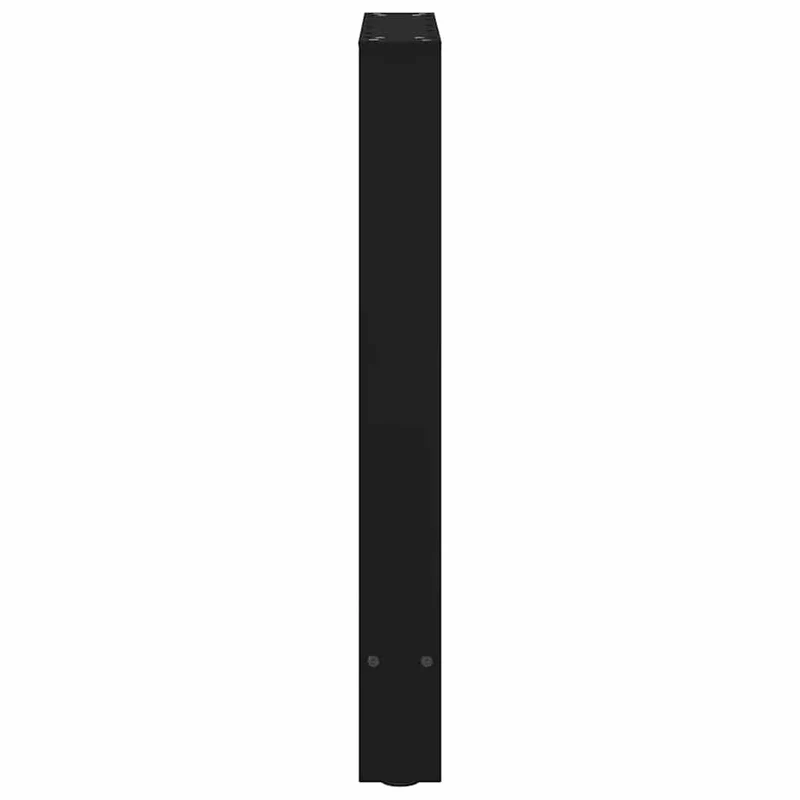 Lot de 2 pieds de table à manger carrés modernes ajustables 50 x 72-73 cm en acier noir 02_0057540