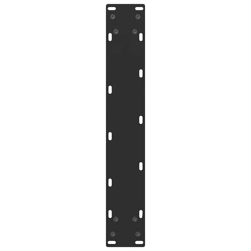 Lot de 2 pieds de table de bar modernes ajustables 50 x 91 cm en acier noir 02_0057568