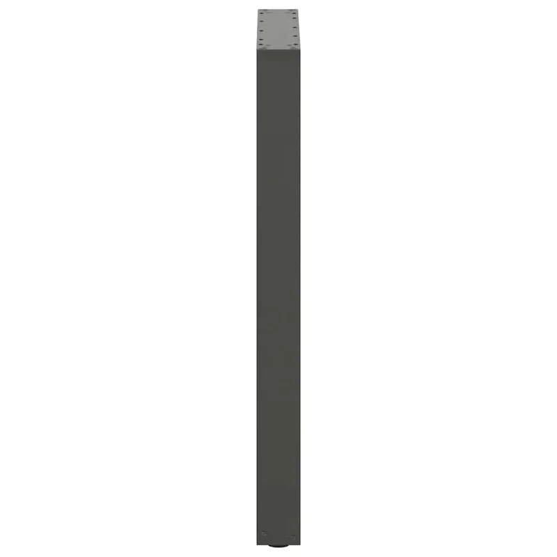 Lot de 2 pieds de table de bar en U 60 x 90 cm forme robuste avec niveleurs réglables design moderne en acier anthracite 02_0057466