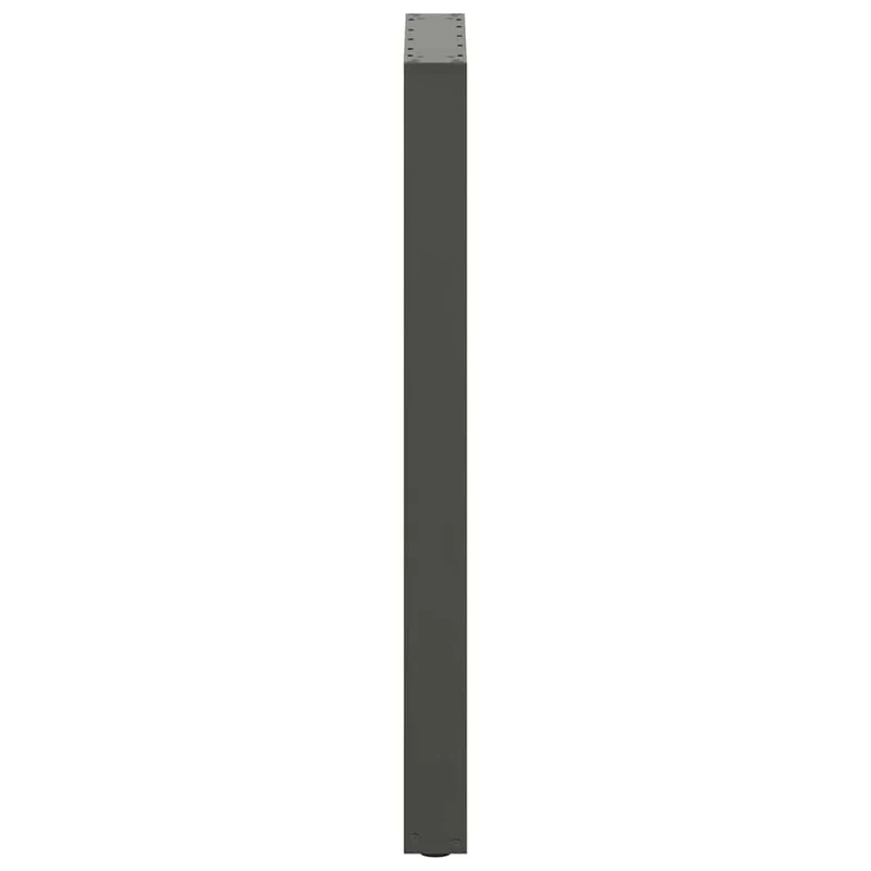 Lot de 2 pieds de table de bar en U réglables 40 x 100 cm design moderne en acier anthracite 02_0057470
