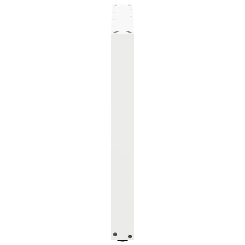 Lot de 2 pieds de table à manger en U 80 x 72 cm réglables design moderne en acier blanc 02_0057429