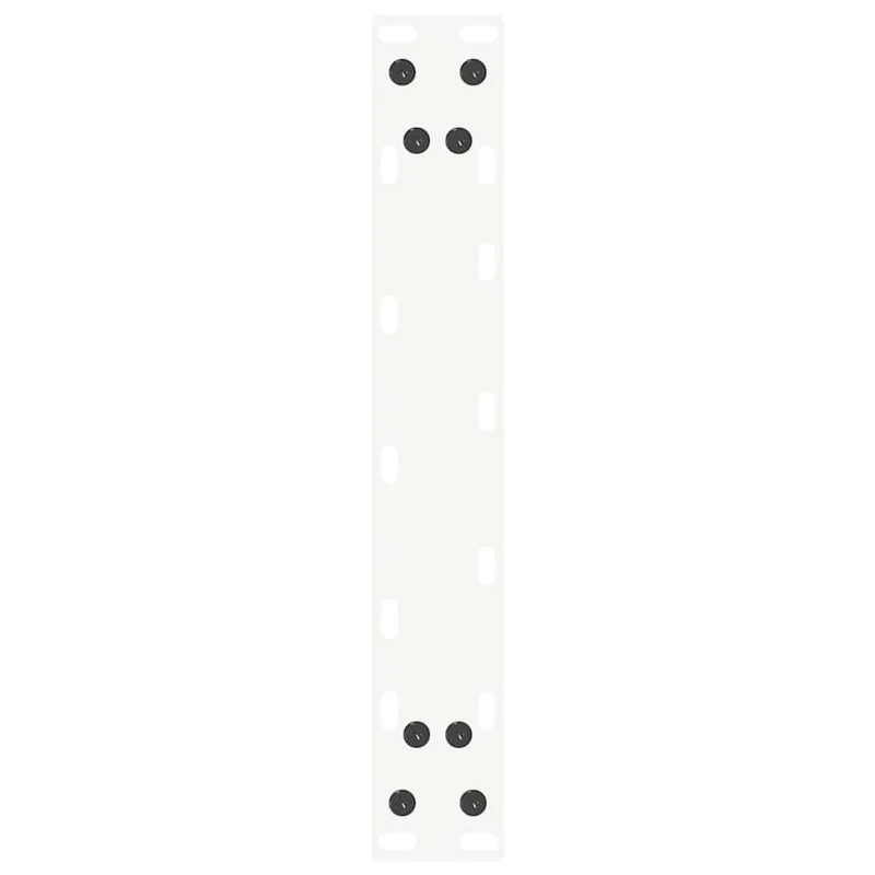 Lot de 2 pieds de table console en U 38 x 72 cm avec niveleurs réglables style moderne en acier blanc 02_0057413