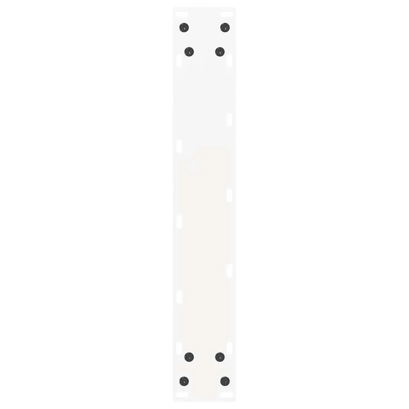 Lot de 2 pieds de table de bar en U réglables 40 x 90 x 91 cm design moderne en acier blanc 02_0057457