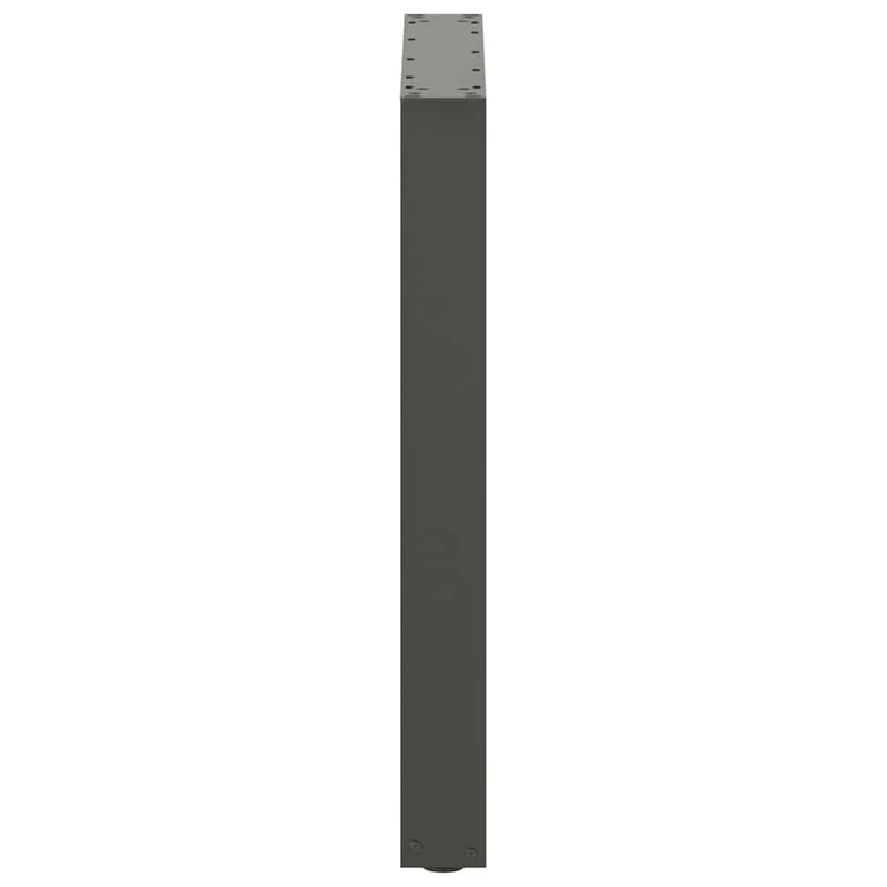 Lot de 2 pieds de table à manger en U 60 x 72 cm robuste design moderne avec niveleurs en acier anthracite 02_0057422