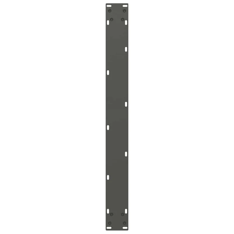 Lot de 2 pieds de table à manger en U 80 x 72-73 cm avec niveleurs réglables design moderne en acier anthracite 02_0057430