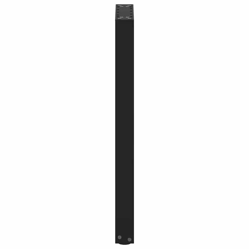 Lot de 2 pieds de console en U ajustables 28 x 73 cm en acier noir 02_0057408