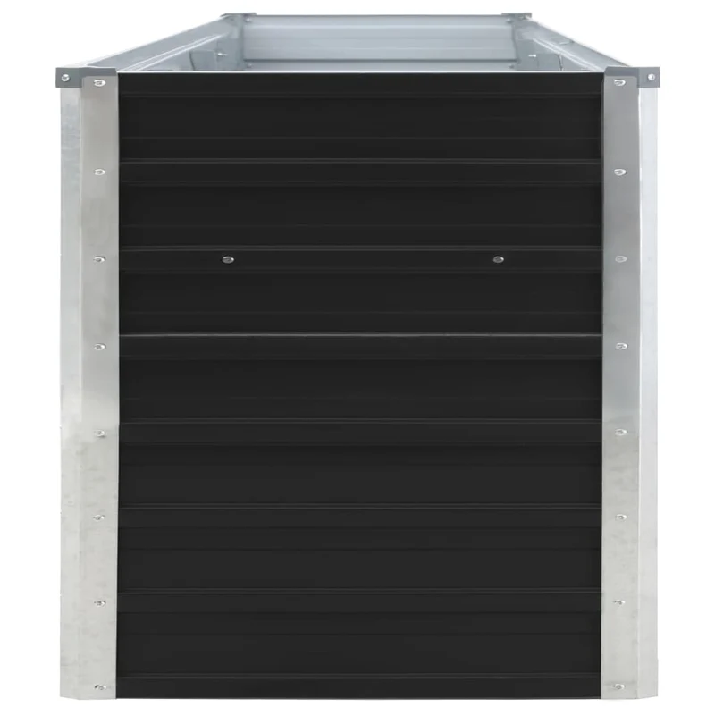 Jardinière lit surélevé plantes fleurs jardin acier galvanisé 320 x 40 x 45 cm anthracite 02_0001107