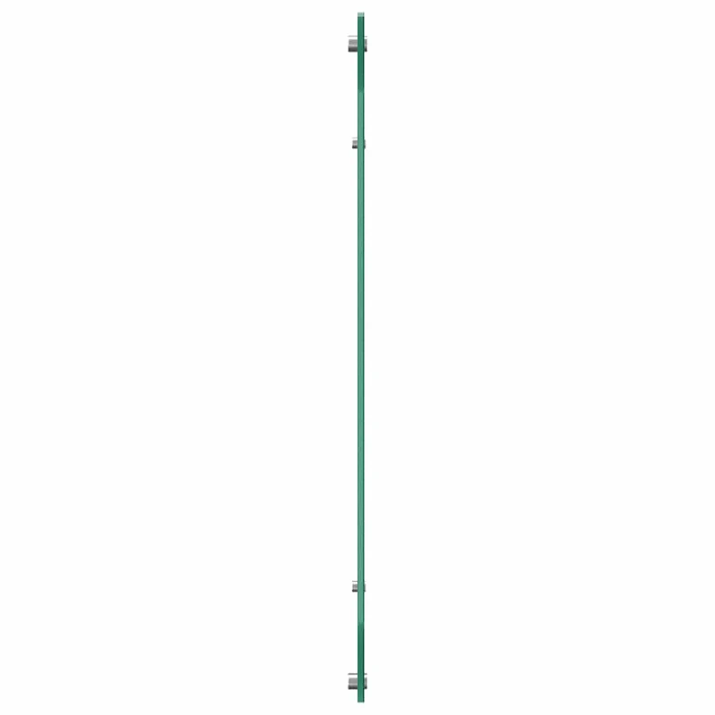 Lot de 2 dosserets de cuisine thermo-résistants 110 x 60 cm design moderne épuré en verre trempé transparent 02_0056264