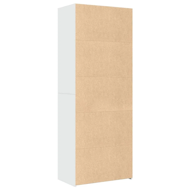 Buffet bahut commode armoire meuble de rangement organisateur cuisine salle de séjour salon haut 70 x 41 x 185 cm bois d'ingénierie blanc 02_0032764