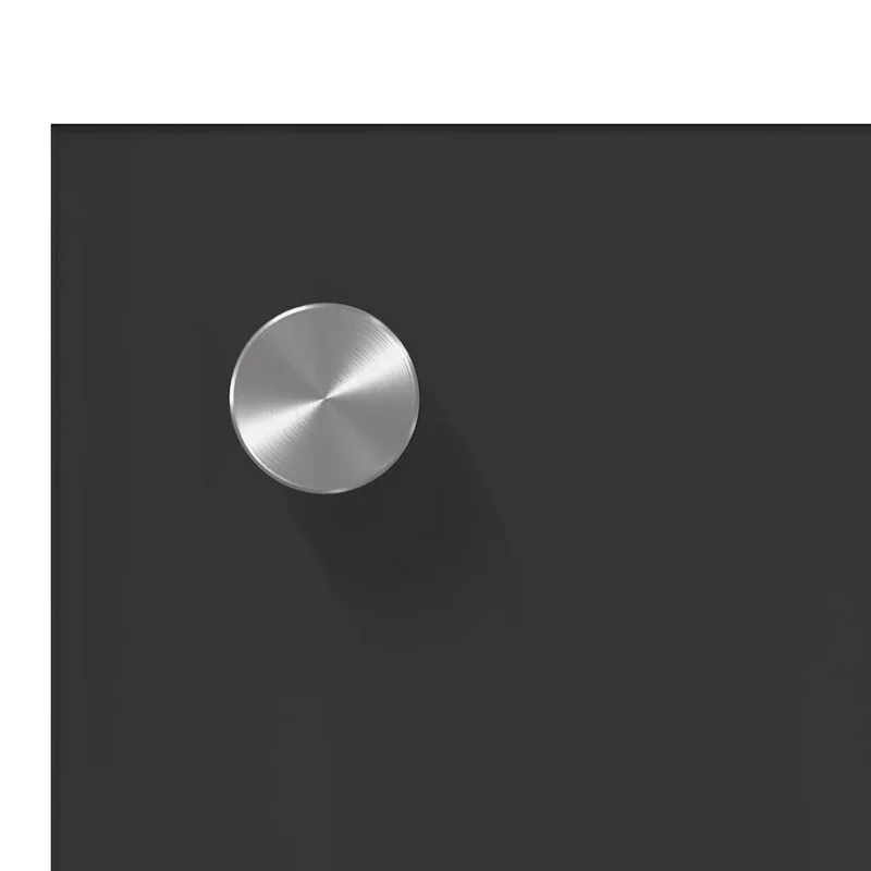 Dosseret de cuisine moderne 80 x 60 cm résistant à la chaleur design épuré en verre trempé gris foncé 02_0058452